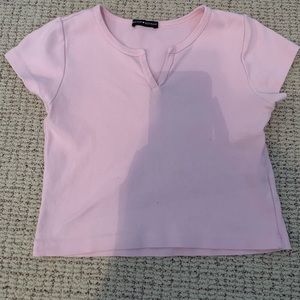 Light pink brandy Melville Ashlyn top